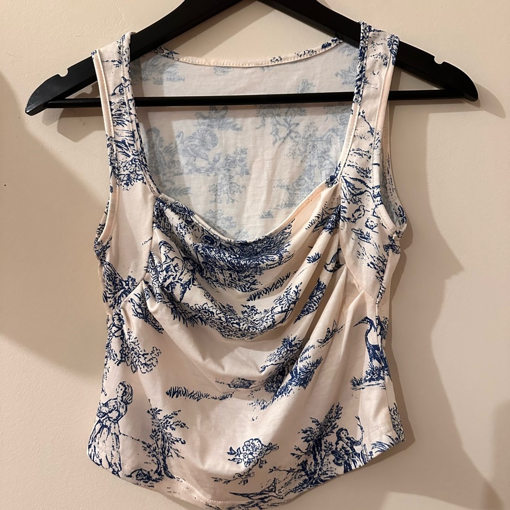 Cotton shirts with gorgeous blue print design